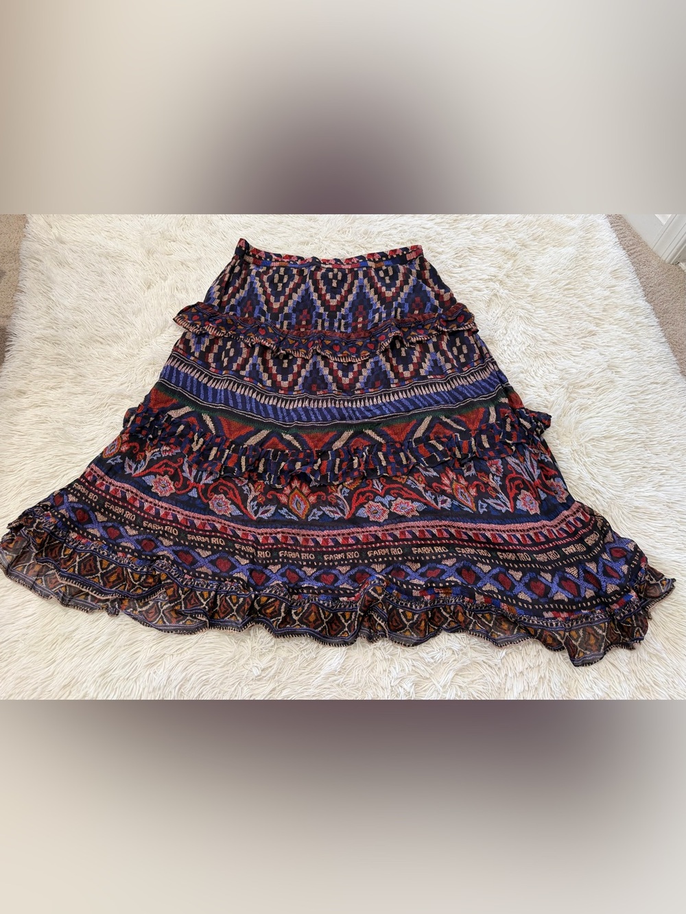 Farm Rio Midi Skirt - Size XL